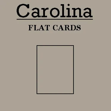 Carolina Chipboard Flat Cards