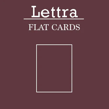 Lettra Flat Cards
