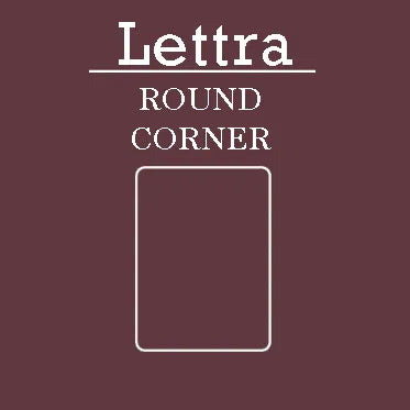 Lettra Round Corner Cards